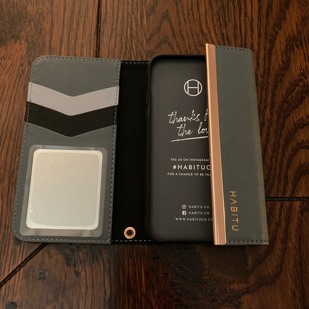 Habitu Eris Tri-Fold Wallet Case for IPhone 11 Pro/ X/ XS, brand new but opened